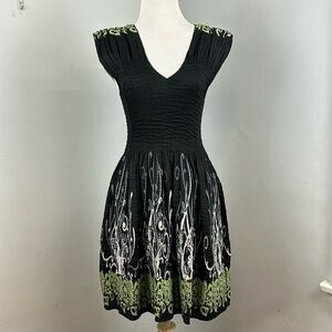 NWOT Max Edition Ruched Bodice Fit & Flare Embroidered Fairy Grunge Dress Sz XLP
